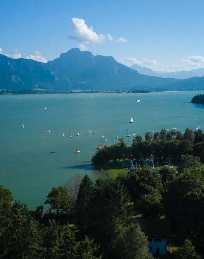 Viele schöne Aussichtspunkte gibt es entlang der Strecke von Lechbruck bis hin zum Forggensee